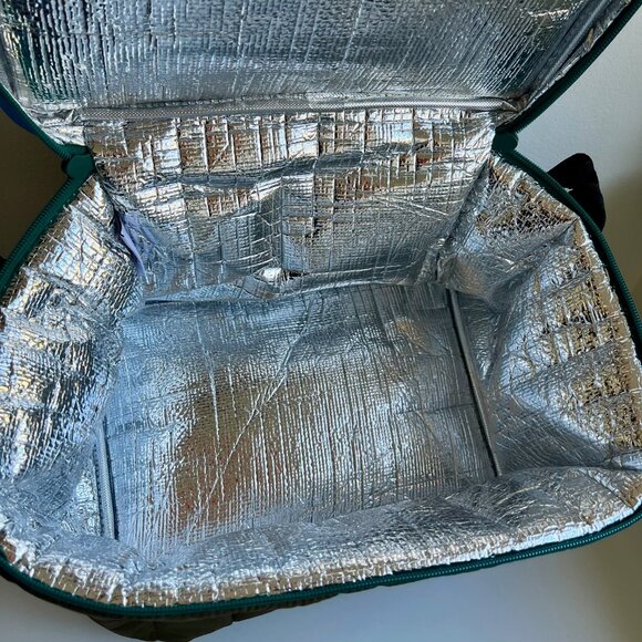 Rare Retired Large BAGGU Puffy Cooler in Tamarind Mix with Shoulder Strap - Picture 11 of 11